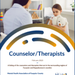Cover image of the counselor and therapists listing from the Mental Health Association of Fauquier County